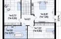 Projekt domu z poddaszem Z95 - rzut poddasza