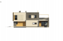 Projekt domu piętrowego Zx45 - elewacja 2