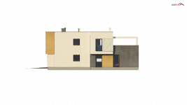 Elewacja projektu Zx45 - 1 - wersja lustrzana