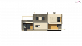 Elewacja projektu Zx45 - 2 - wersja lustrzana