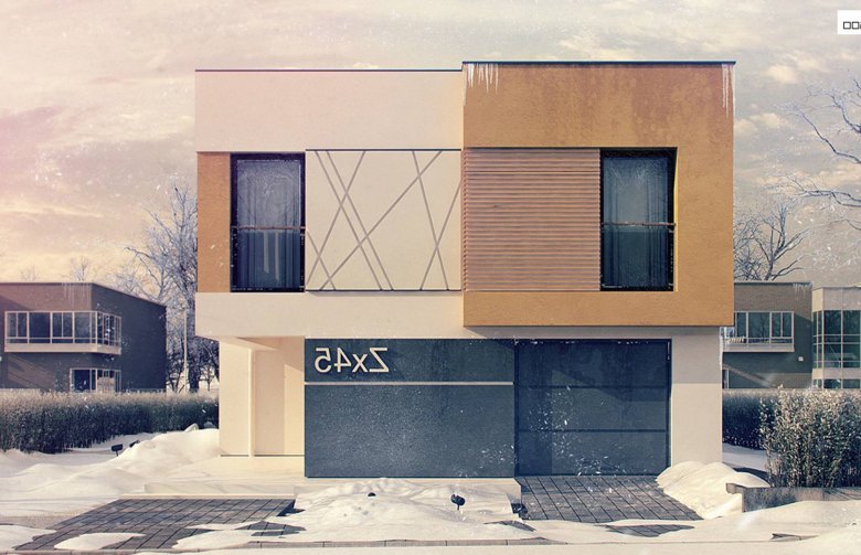 Projekt domu piętrowego Zx45