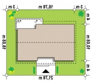 Usytuowanie budynku Z98 w wersji lustrzanej