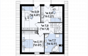 Projekt domu z poddaszem Z99 - rzut poddasza