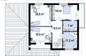 Projekt domu jednorodzinnego Zx12 - rzut poddasza