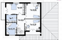 Projekt domu jednorodzinnego Zx12 - rzut poddasza