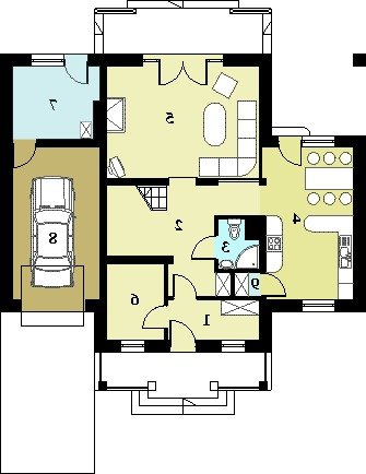 RZUT PARTERU HG-Y3 - wersja lustrzana