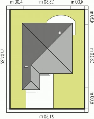 Usytuowanie budynku Irma II G1 w wersji lustrzanej