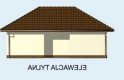 Projekt garażu G77 - elewacja 3