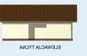 Projekt garażu G76 - elewacja 3