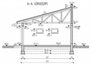 Przekrój projektu G75 w wersji lustrzanej