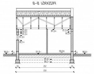 Przekrój projektu G75 w wersji lustrzanej