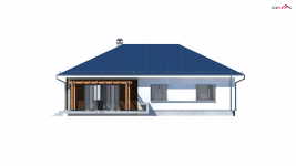 Elewacja projektu Z176 - 1 - wersja lustrzana