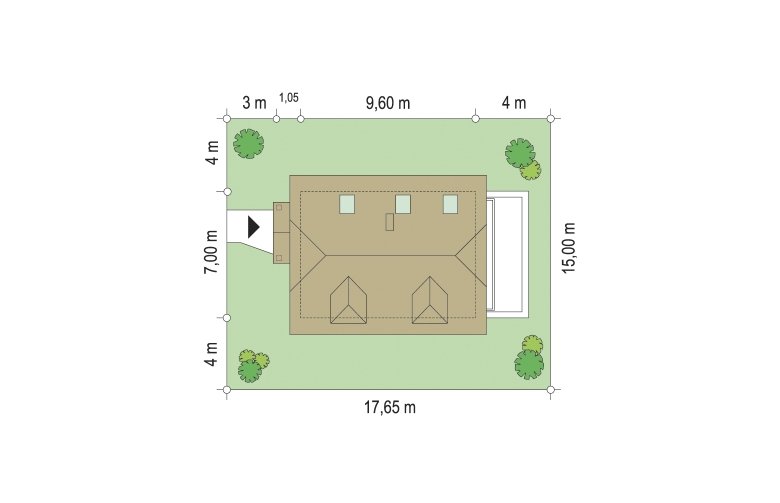 Projekt domu jednorodzinnego Adaś (1) - Usytuowanie