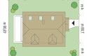 Projekt domu jednorodzinnego Adaś (1) - usytuowanie - wersja lustrzana