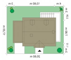 Usytuowanie budynku Bajkowy 2  w wersji lustrzanej