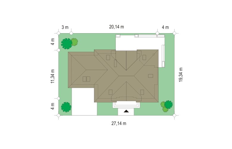 Projekt domu jednorodzinnego Benedykt 2 (21) - Usytuowanie