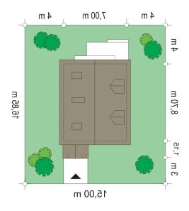 Usytuowanie budynku D03 (43) w wersji lustrzanej