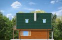 Projekt domu z bala D03 Grześ drewniany  - elewacja 3
