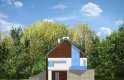 Projekt domu jednorodzinnego Dom na górce  - elewacja 3