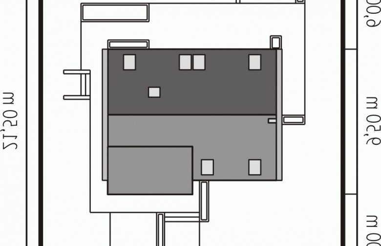 Projekt domu jednorodzinnego Antek G1 - Usytuowanie - wersja lustrzana