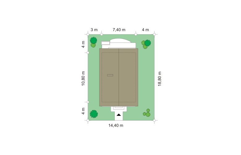 Projekt domu szkieletowego Dom z piętrem (57) - Usytuowanie