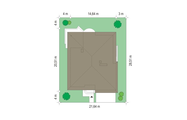 Projekt domu szkieletowego Gabriela 2 (76) - Usytuowanie