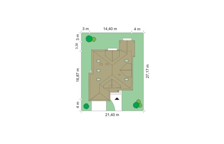 Projekt domu jednorodzinnego Hornówek (86) - Usytuowanie