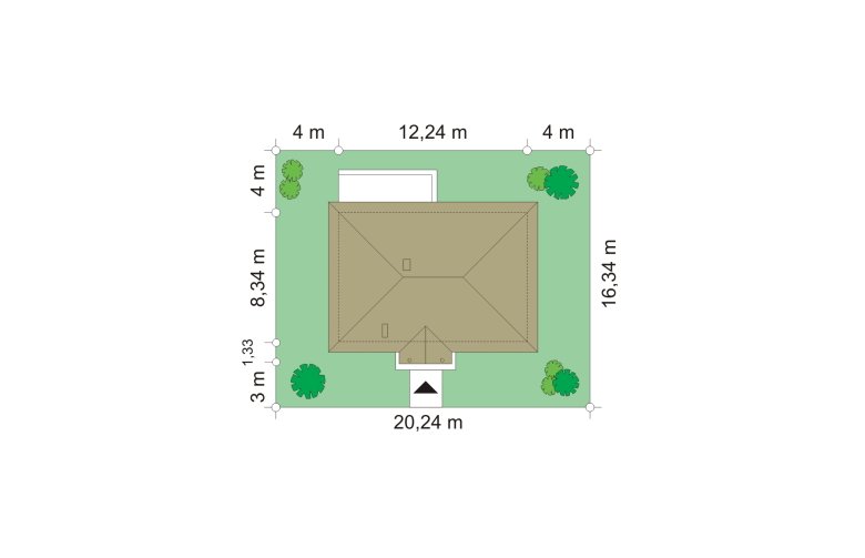 Projekt domu dwurodzinnego Jak marzenie (89) - Usytuowanie