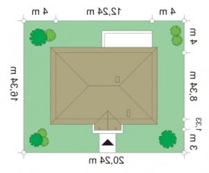 Usytuowanie budynku Jak marzenie (89) w wersji lustrzanej