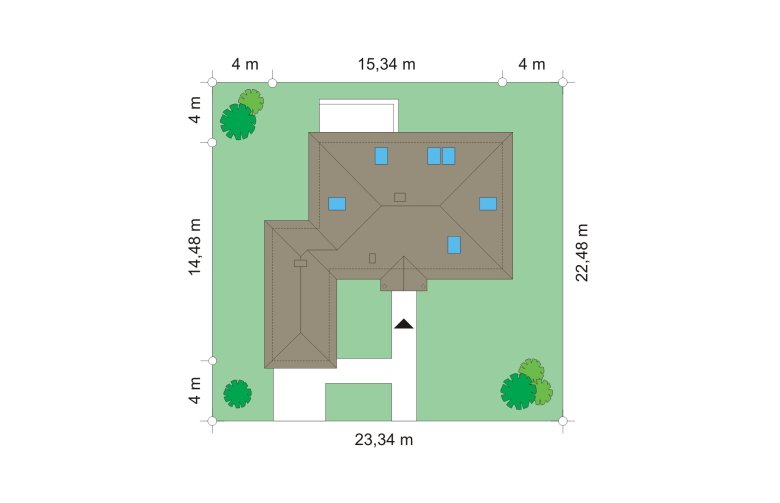 Projekt domu jednorodzinnego Jak marzenie 2 (90) - Usytuowanie