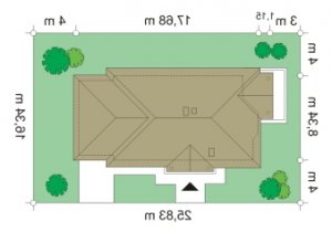 Usytuowanie budynku Jak marzenie 3 (91) w wersji lustrzanej