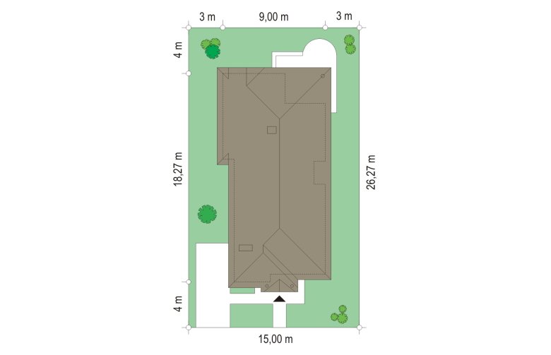 Projekt domu jednorodzinnego Jamnik (93) - Usytuowanie