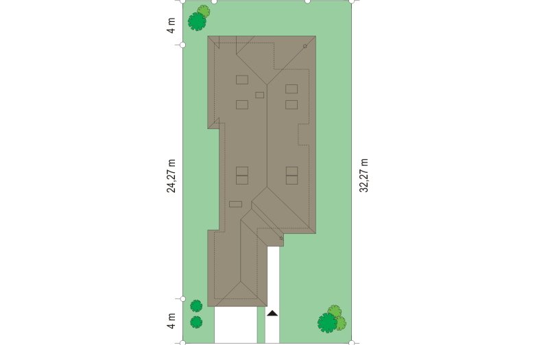 Projekt domu jednorodzinnego Jamnik 2 (94) - Usytuowanie