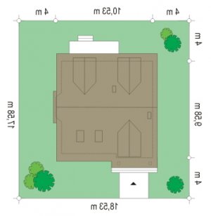 Usytuowanie budynku Klif (113) w wersji lustrzanej