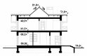 Projekt domu wielorodzinnego Dominik "G" - przekrój 1