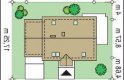 Projekt domu jednorodzinnego Leśny Zakątek (122) - usytuowanie - wersja lustrzana