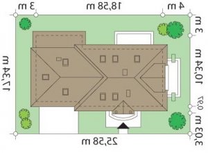 Usytuowanie budynku Magnolia (126) w wersji lustrzanej