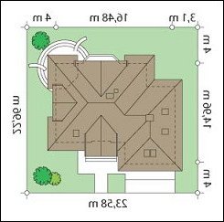 Usytuowanie budynku Maja 3 (129) w wersji lustrzanej