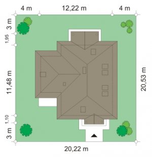 Usytuowanie budynku Mazurek 2 (133)