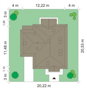 Usytuowanie budynku Mazurek 3 (134)