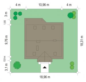 Usytuowanie budynku Na wspólnej (143)