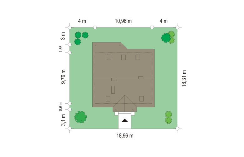 Projekt domu jednorodzinnego Na wspólnej (143) - Usytuowanie