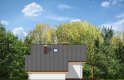 Projekt domu jednorodzinnego Pchełka z garażem (154) - elewacja 4