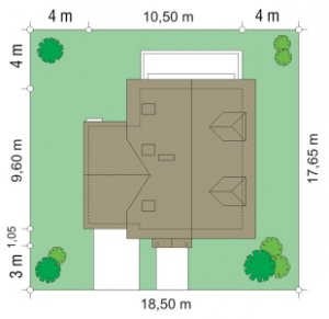 Usytuowanie budynku Pierwszy Dom 3 (159)