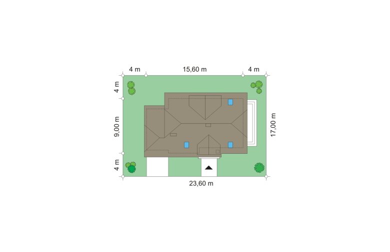 Projekt domu jednorodzinnego Pogodny 3 (162) - Usytuowanie