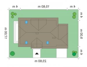 Usytuowanie budynku Pogodny 3 (162) w wersji lustrzanej