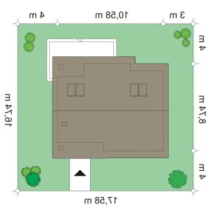 Usytuowanie budynku Bonifacy (26) w wersji lustrzanej