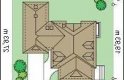 Projekt domu jednorodzinnego Rezydencja (181) - usytuowanie - wersja lustrzana