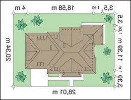 Usytuowanie budynku Rubin (185) w wersji lustrzanej