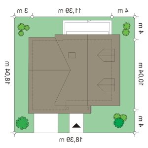 Usytuowanie budynku Amelia (13) w wersji lustrzanej